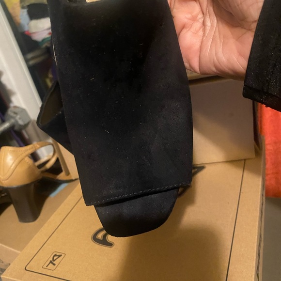 Slide on chunky heel insert cushion open toe and Heel - Picture 11 of 13